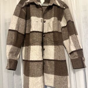 H&M Taupe and Ivory Jacket